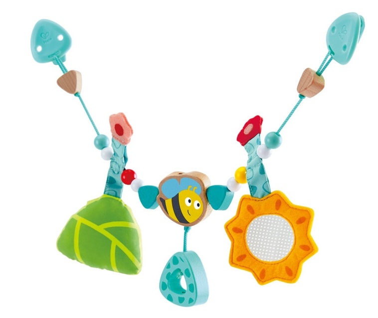 Jucărie pentru pătuturi si carucioare Hape Bumblebee Pram Chain (E0021A)