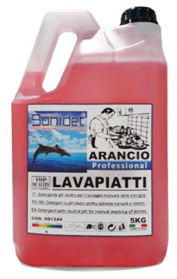 Produs profesional de curățenie Sanidet Lavapiatti Arancio 5kg (SD1244)
